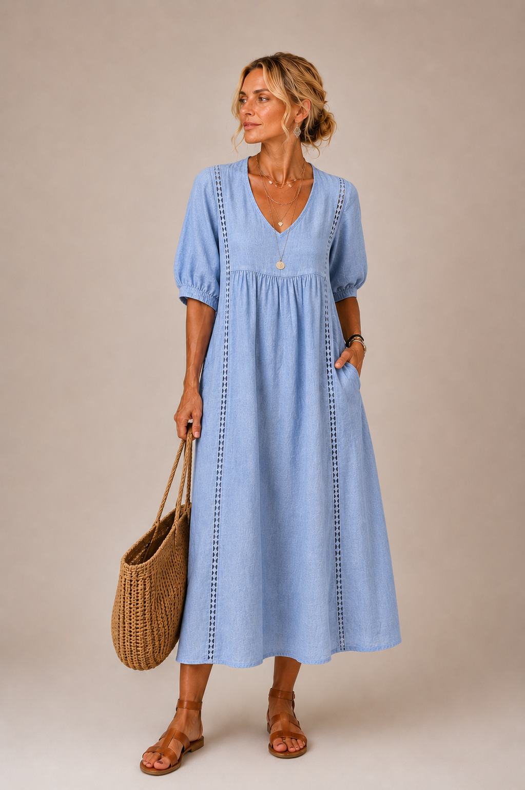 Carlijn | Midi Zomerjurk
