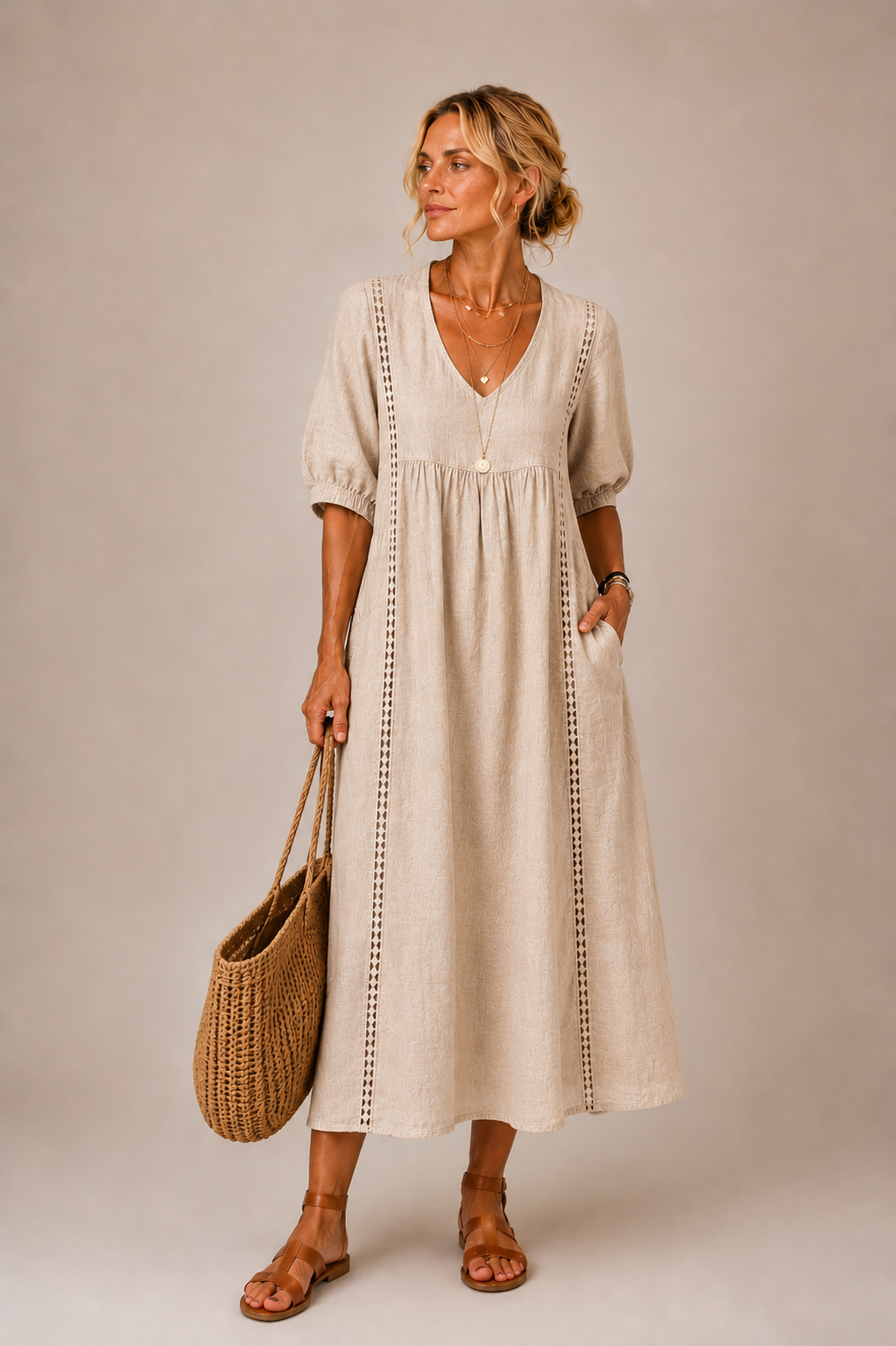 Carlijn | Midi Zomerjurk