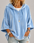 Wies – Luxe Oversized Fluwelen Hoodie
