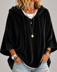 Wies – Luxe Oversized Fluwelen Hoodie