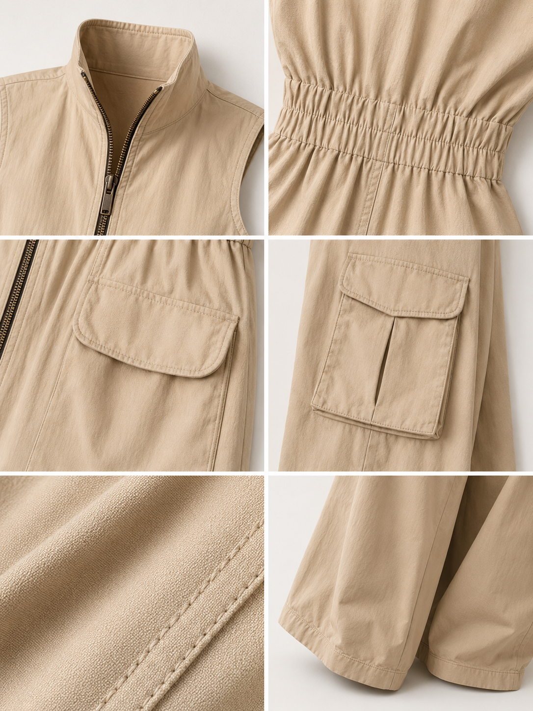 Emilia - Praktische Cargo Jumpsuit met Zakken