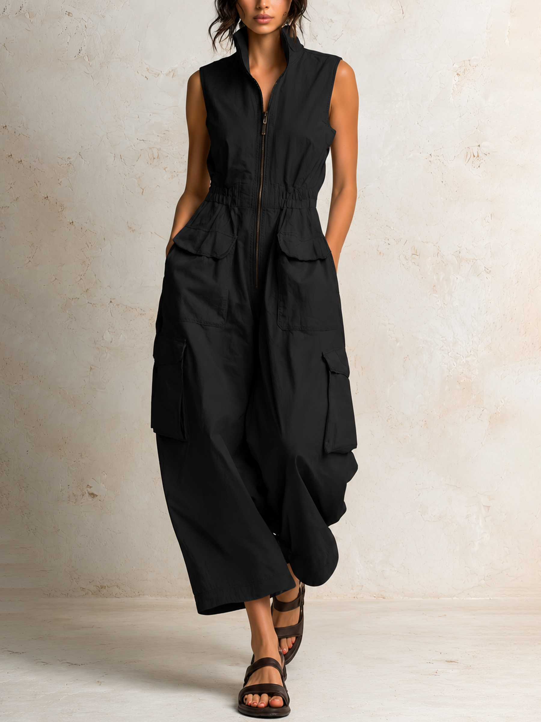 Emilia - Praktische Cargo Jumpsuit met Zakken