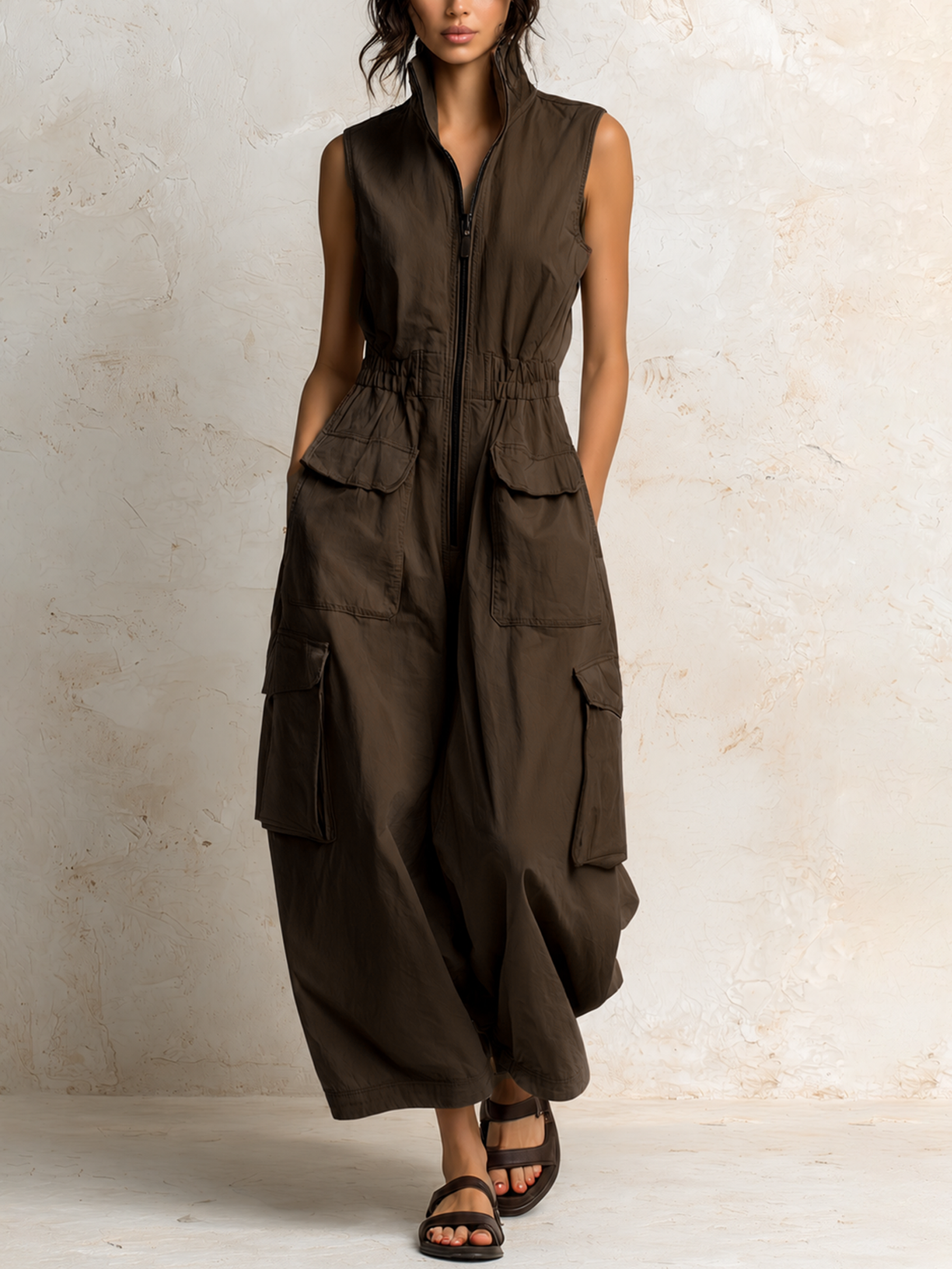 Emilia - Praktische Cargo Jumpsuit met Zakken