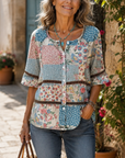 Anoukje | Vintage Bloemenprint Blouse
