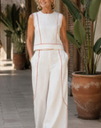Ivonne | Elegante Set met Contraststiksels