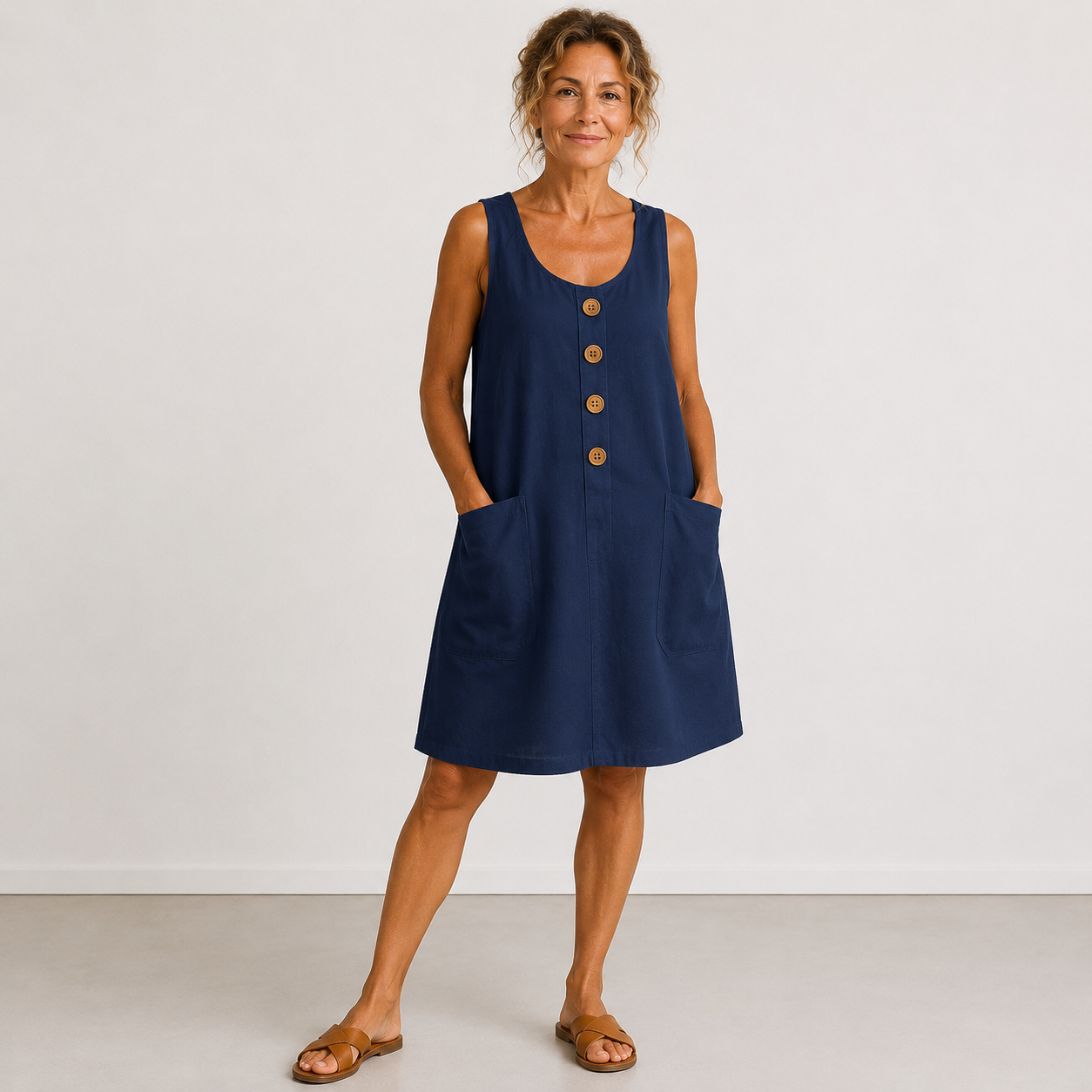 Annelies | Katoenen en linnen jurk