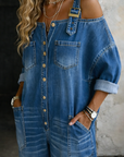 Sophia | Denim jurk met blote schouders