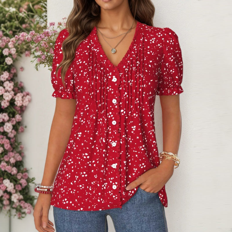 Frederique - Vintage Casual Blouse
