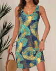 Simone - Mouwloze jurk met U-hals Vintage-look