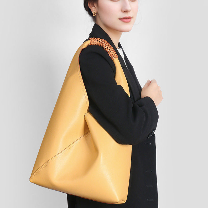 Doutzen | Luxe Handtas met Gevlochten Handvat