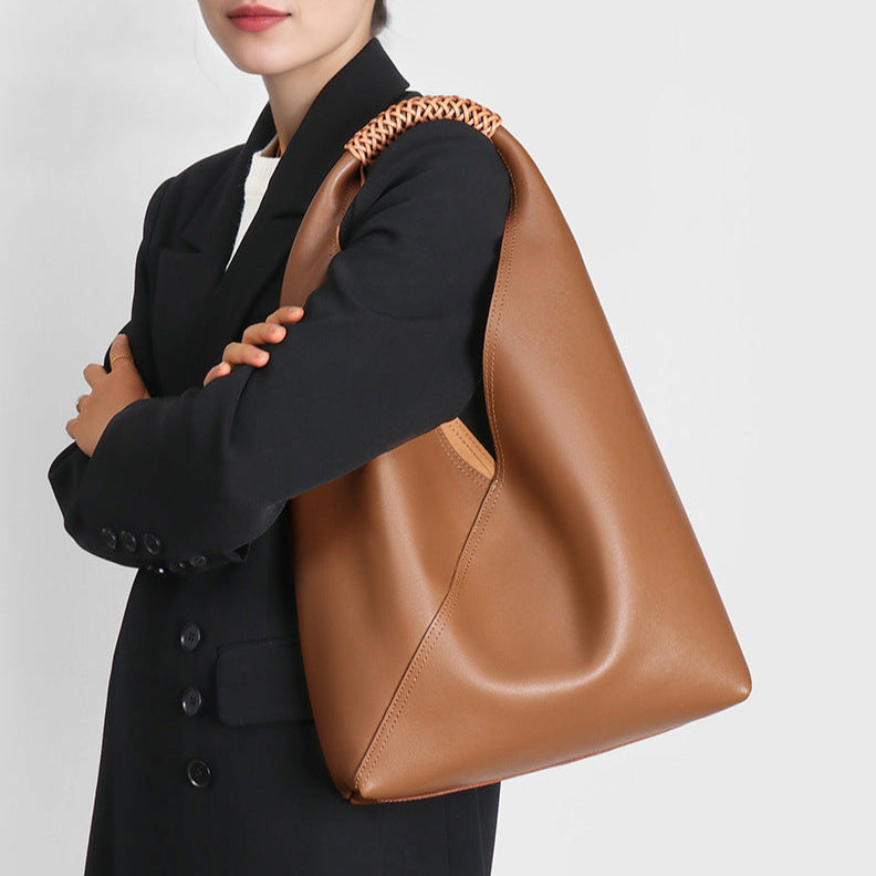 Doutzen | Luxe Handtas met Gevlochten Handvat