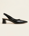 Olga - Elegante vierkante hak schoenen