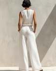 Ivonne | Elegante Set met Contraststiksels