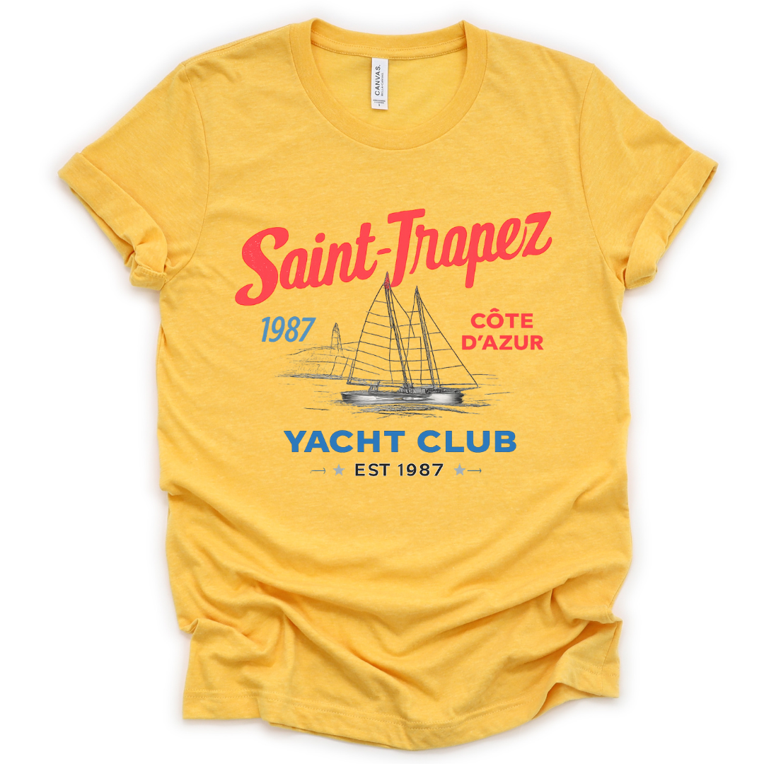 Saint Tropez Yacht Club - Bella Canvas Super Zachte Standaard Pasvorm T-shirt
