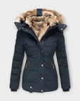 Emine ™ | Leren jas met bont