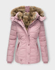 Emine ™ | Leren jas met bont
