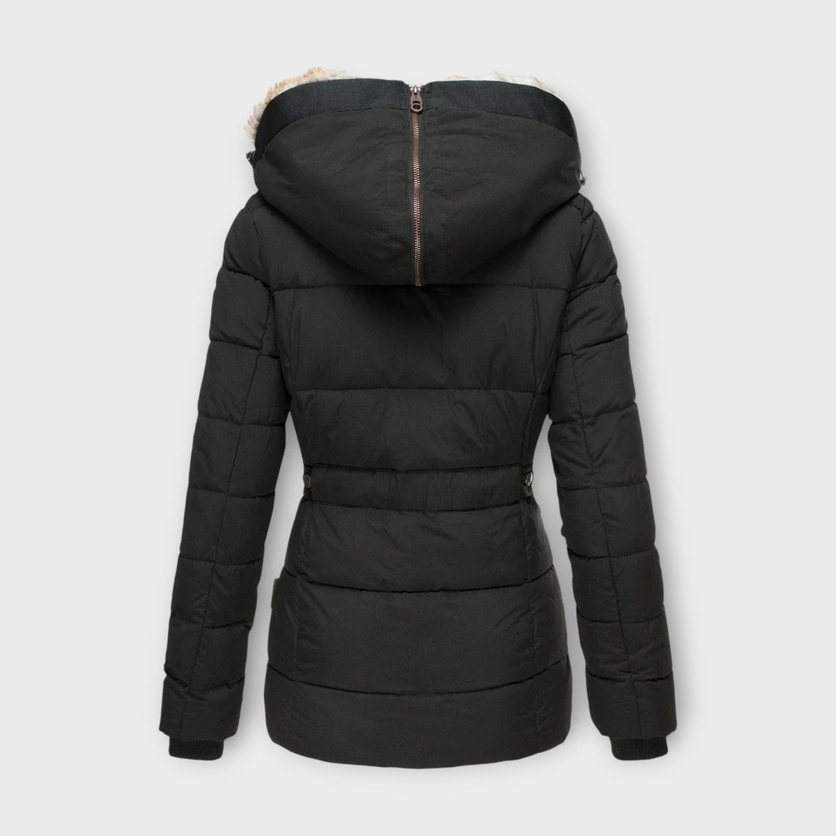 Emine ™ | Leren jas met bont