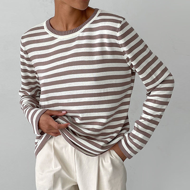 Lumi | Gestreepte zachte longsleeve