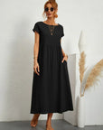 Gabrielle™ — Midi jurk met tijdloze elegante stof