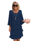 Maria – Elegante midi-jurk met volants