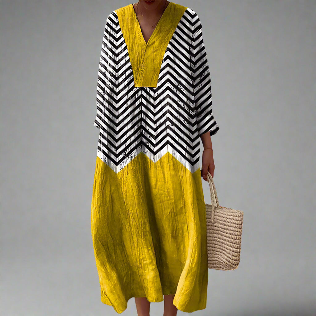 Julia | Elegante Geometrische Jurk