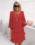 Maria – Elegante midi-jurk met volants