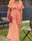 Elis – Lange en luchtige jurk met bloemenprint