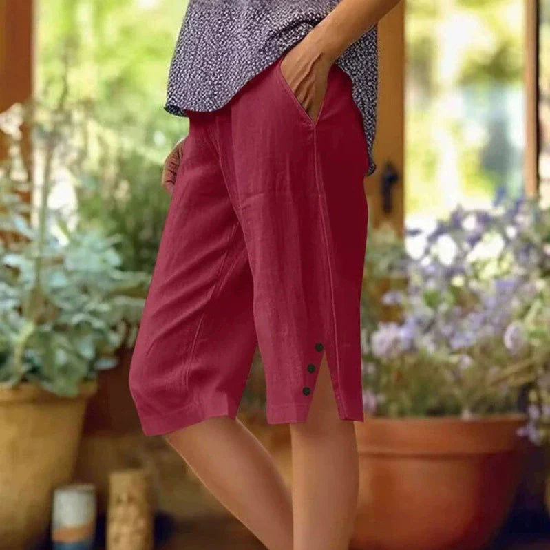 Esther - Comfort bermuda met details