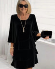 Maria – Elegante midi-jurk met volants