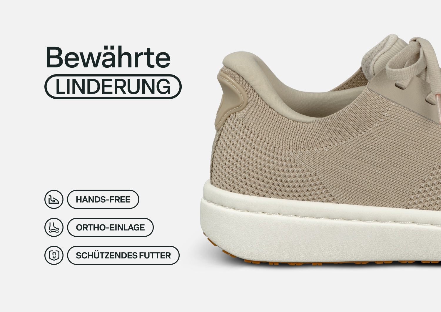 Lena - Beige Lichte Comfort-Sneaker voor elke dag