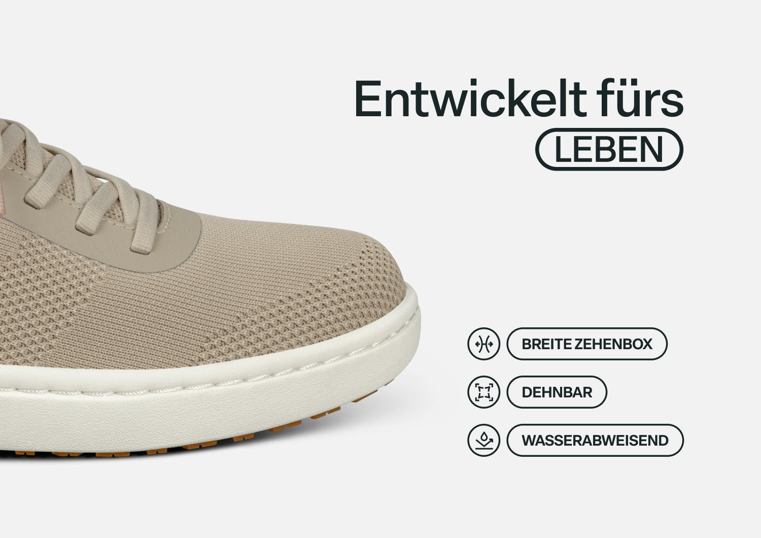 Lena - Beige Lichte Comfort-Sneaker voor elke dag