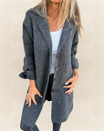 Sofia – Jas van zachte stof met knoopsluiting