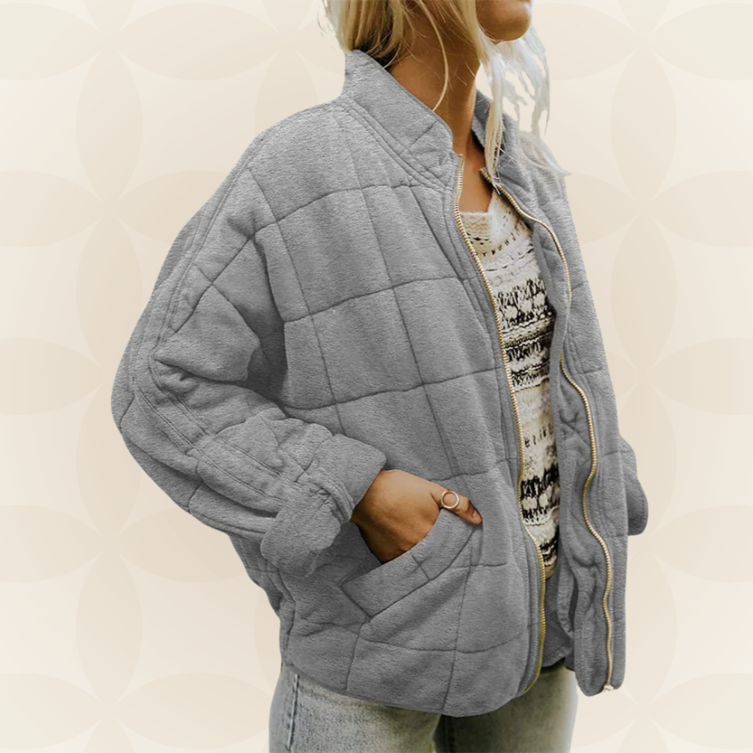 Celeste – Zachte gewatteerde jas met rits