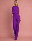 Lieke | Mouwloze Jumpsuit Met Wijde Pijpen