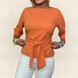 Nathalie - Stijlvolle Strik Taille Top (1+1 Gratis)
