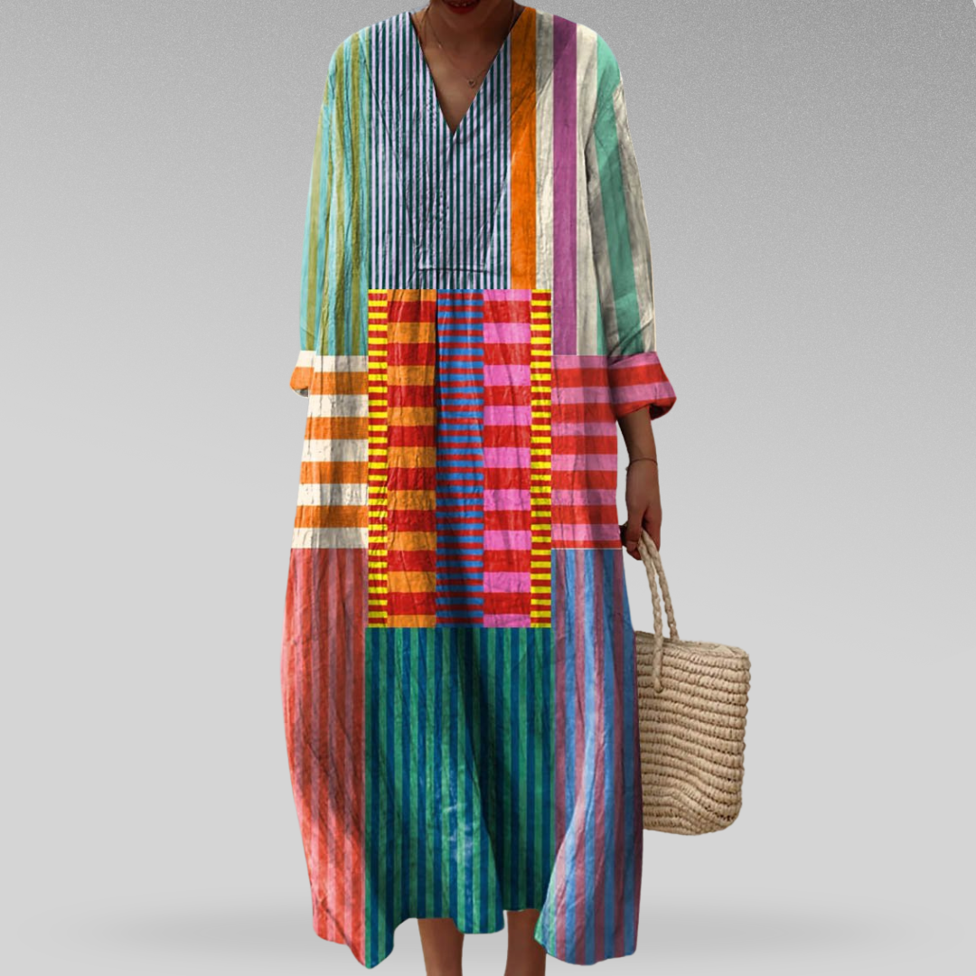 Lisa | Elegante Geometrische Jurk