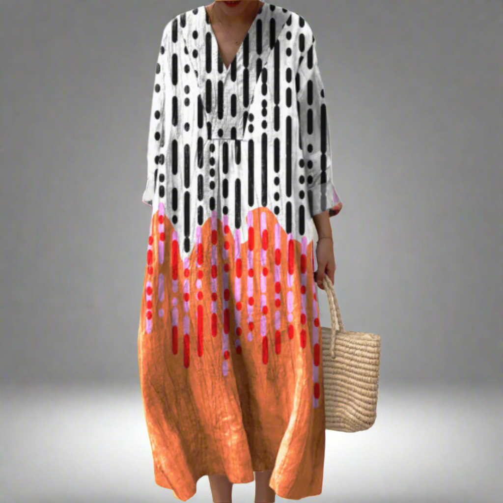Naomi | Elegante Geometrische Jurk