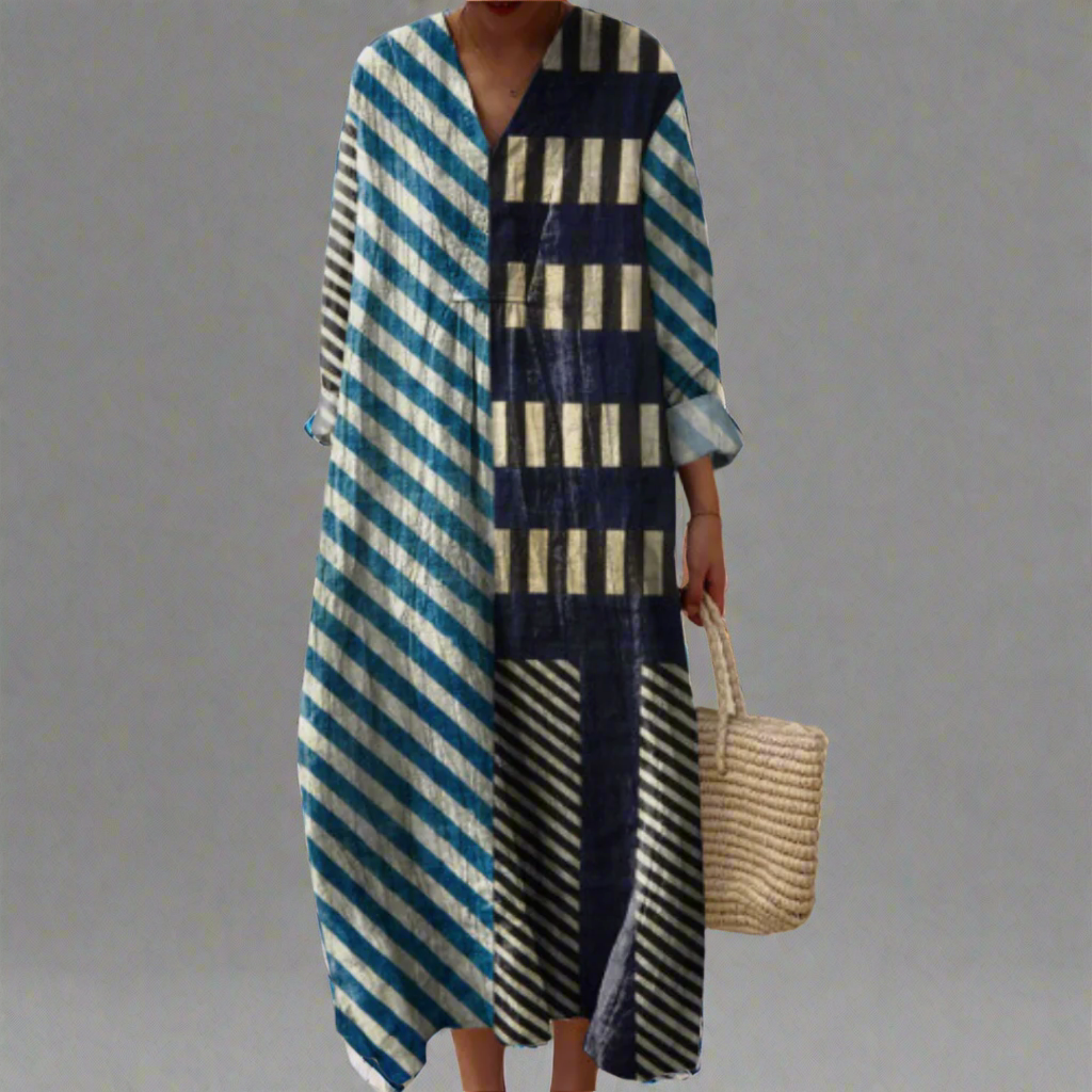 Elise | Elegante Geometrische Jurk