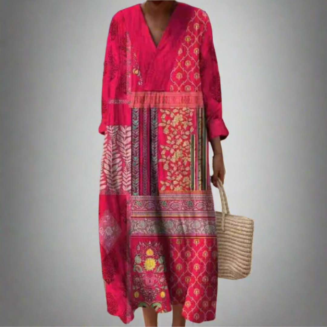 Frances | Elegante Geometrische Jurk