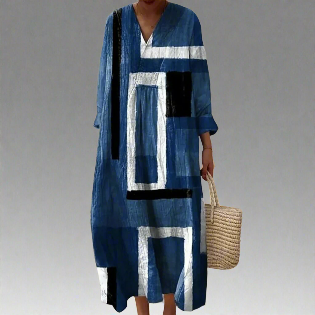 Leah | Elegante Geometrische Jurk