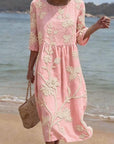Ilse - Geborduurde Vintage Jurk