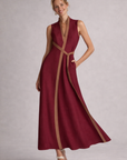 Celeste - Elegante Maxi Jurk met Kleurblokdetails