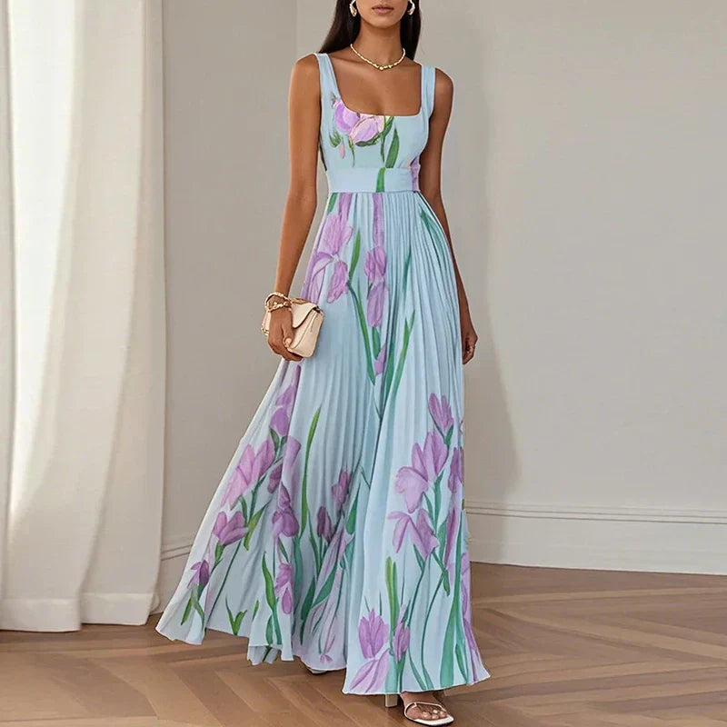 LYRA | Elegante Maxi-jurk met flatterende plooisilhouet