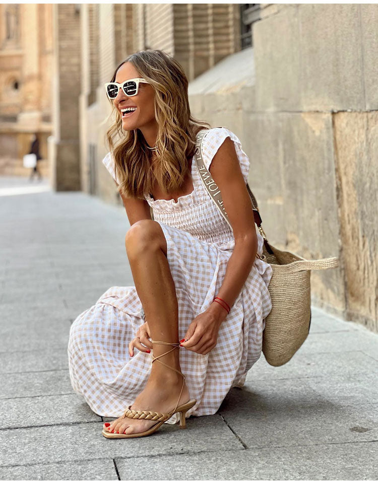 Nel | Casual bohemian jurk voor lente/zomer