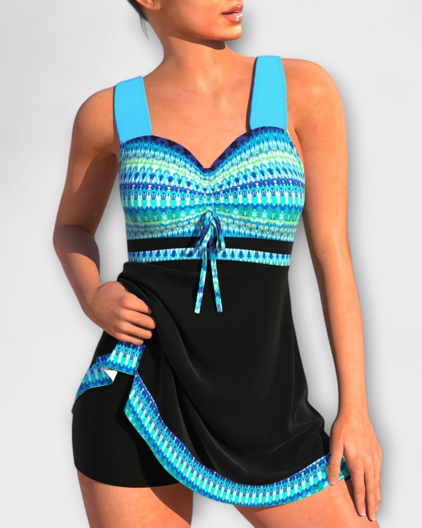 Francisca – Vibrant tweedelig badpak