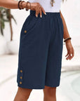 Anouk - Luchtige bermuda met knoopdetails