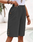 Anouk - Luchtige bermuda met knoopdetails