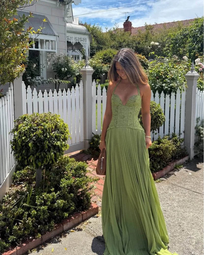 Shailine™ | Smaragdgroene jurk