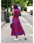 Nicole - Elegante Jurk met V-hals en Vormgevend Ontwerp