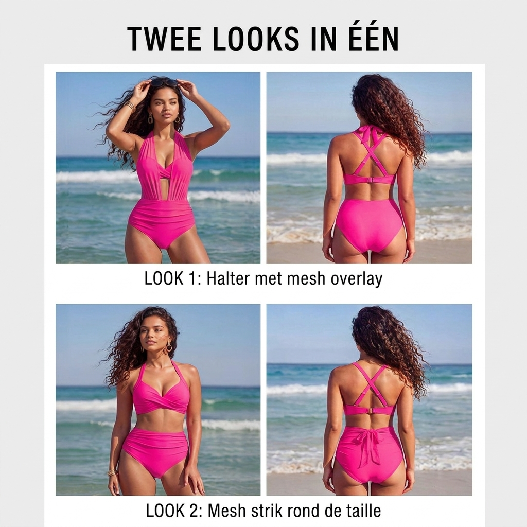 Daniek | 2-in-1 Hoog Getailleerde Tummy Control Bikini